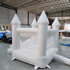 White bounce castle with turrets for toddlers and indoor play centers