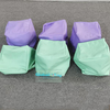 Green and purple soft foam cube set for toddlers