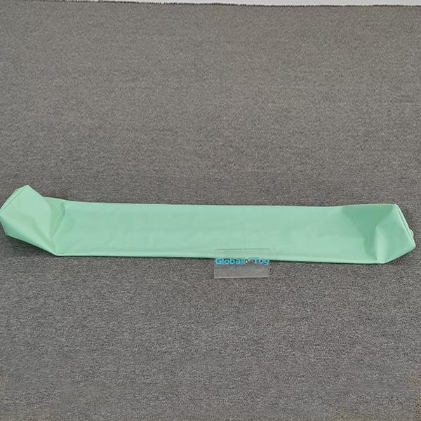 Long green foam balance beam for soft play obstacle course