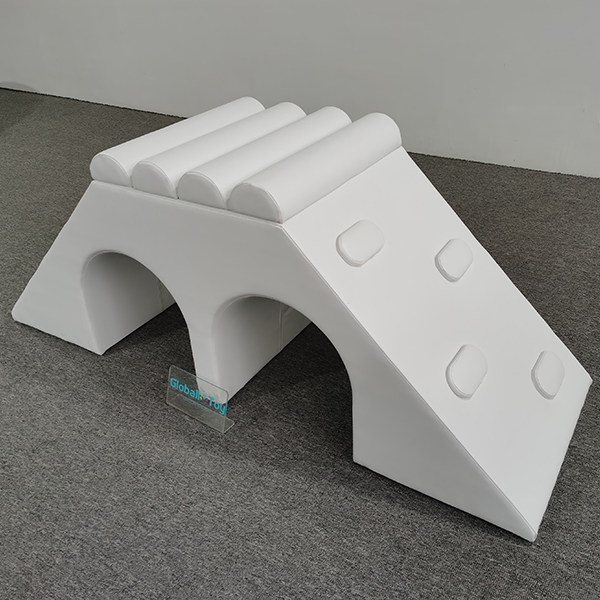 Toddler-friendly foam seesaw for indoor play