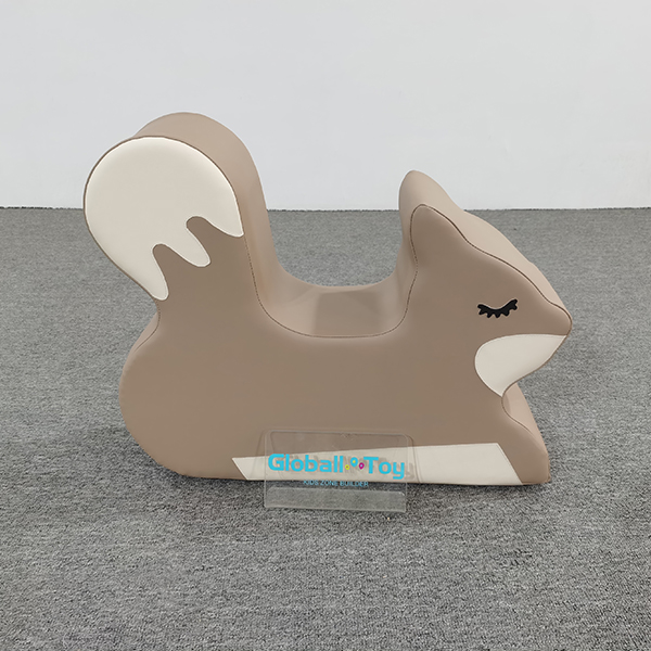 Squirrel themed soft play rocker for toddlers