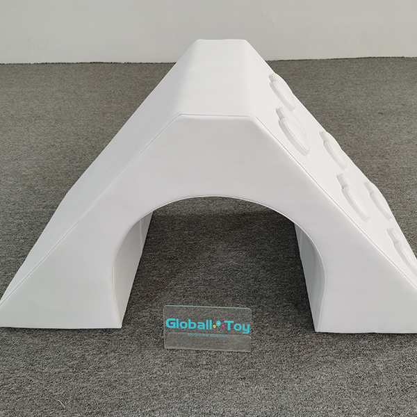 soft triangle crawl tunnel for toddler party rentals