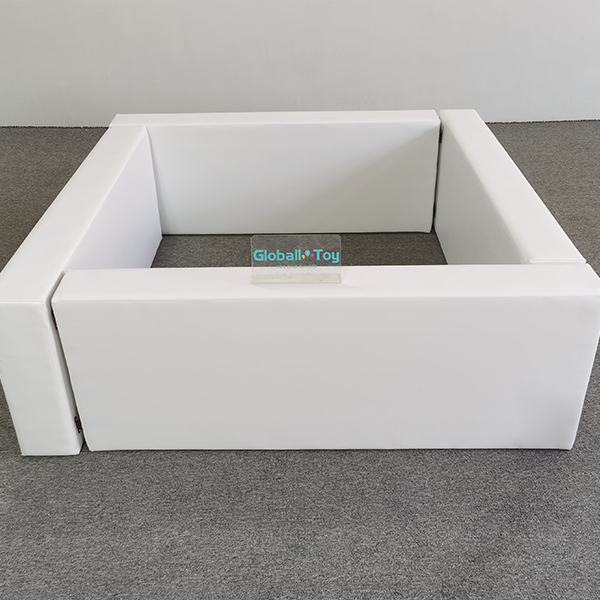 Thick white soft play wall for baby safety zone
