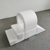 White arched bridge climbing and crawling set