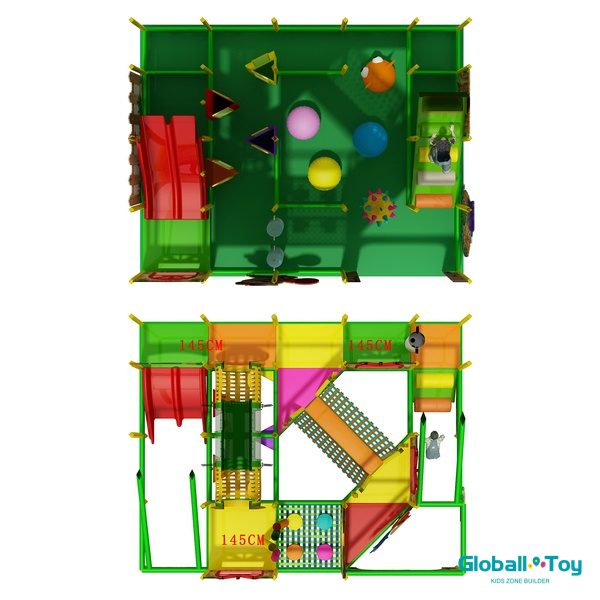 family entertainment center modular indoor play system with ball pit