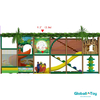 family entertainment center jungle play park with spiral tube slide and modular frames