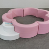 Pink soft play flower ring with white steps