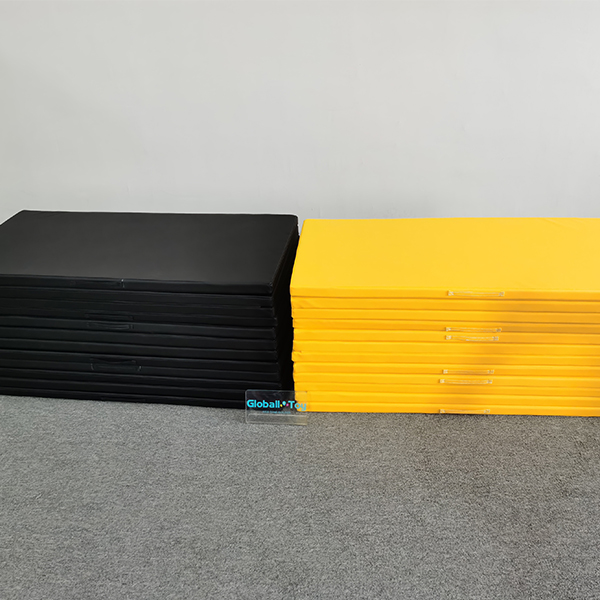  black and yellow children gymnastics play mat