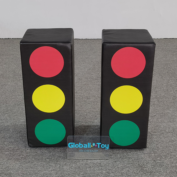 Soft play traffic light blocks for toddler indoor playground