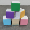 Colorful soft foam play cubes in pyramid stack