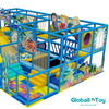 Wholesale indoor play structure with tunnels slides ball pool for family entertainment center