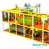 commercial indoor playground with climbing nets tunnels and soft play frames