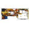 indoor playground system with track design and play cars for shopping mall