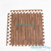 interlocking foam floor mat with wood grain design for indoor playground