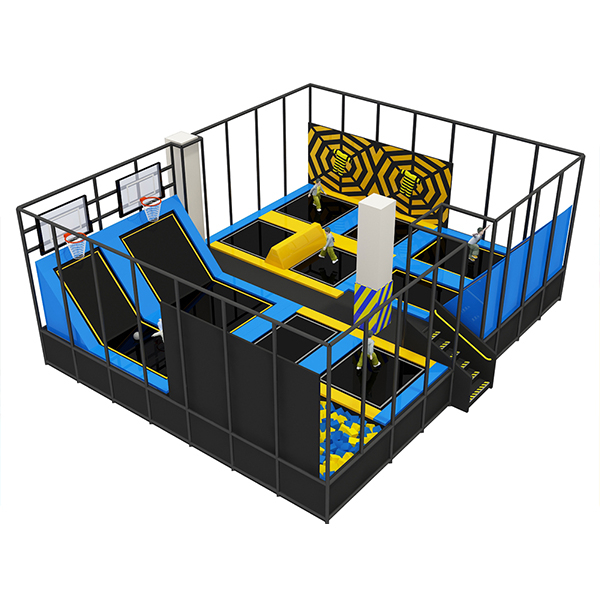 custom trampoline park plan for indoor recreation facilities