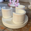 Preschool safe tea cup ride soft playground installation