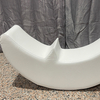 White minimalist ride-on foam car for kids