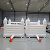 Durable PVC white castle bouncers for kids playground use