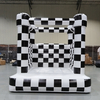 Kids checker bouncy house for outdoor playground and events