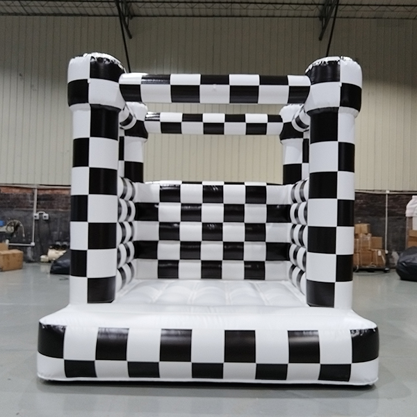 Kids checker bouncy house for outdoor playground and events