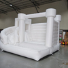 White Inflatable Castle Slide for Kids Birthday Rental Events