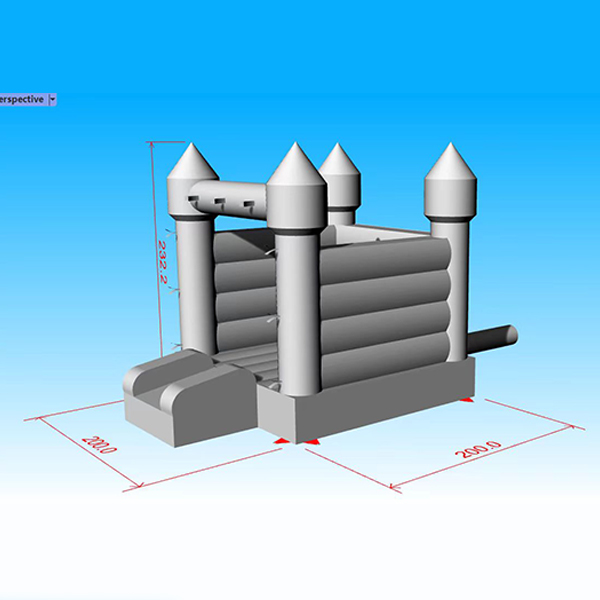Château gonflable en PVC avec glissade pour les enfants Activités de plein air