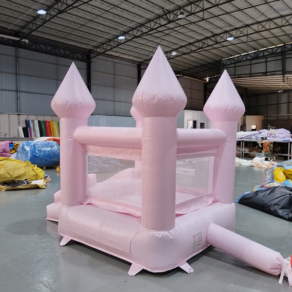 Girls pink bounce house inflatable playhouse for outdoor party event