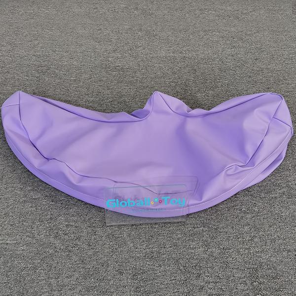 Purple moon-shaped soft rocker for indoor playgrounds