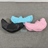 Colorful soft moon rockers in black, pink and blue for toddler play