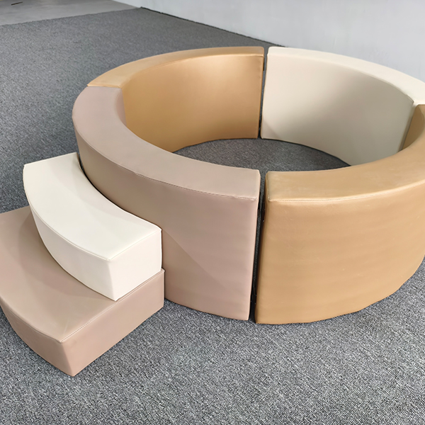 round soft play fence with steps for exporters