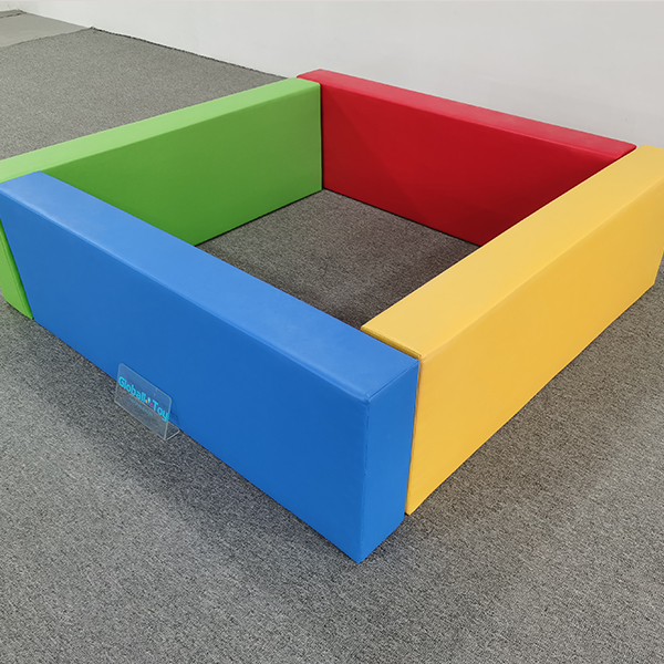 Colorful soft play fence for toddler playgrounds