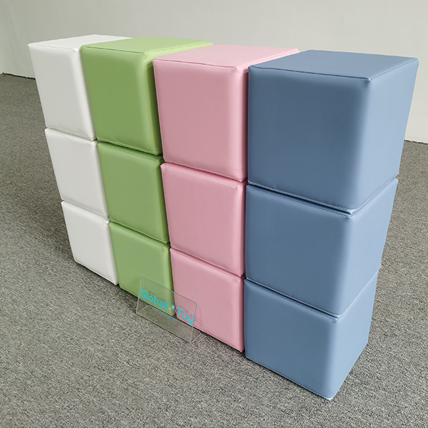 Multi-color soft cubes for children’s sensory exploration