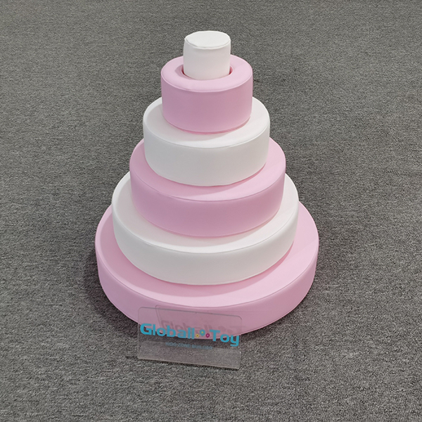 Soft Climbing Foam Steps for Toddlers in Pink And White Color Ideal for Indoor Rental Playgrounds Soft Play Parties And Event Hire Use