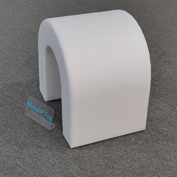 white arch tunnel soft foam toy for toddler crawling rental