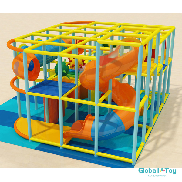 toddler soft play playground with foam rollers, punch bags and safe flooring