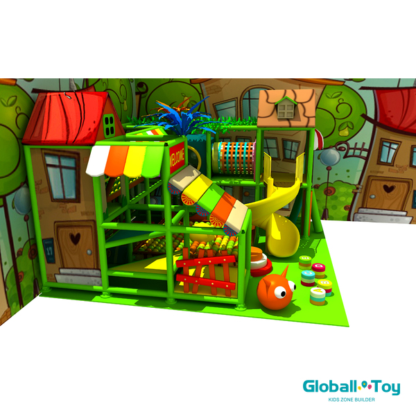 OEM small indoor playground with spiral slide manufacturer wholesale