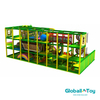 modular indoor play structure with climbing frames and spiral slide manufacturer