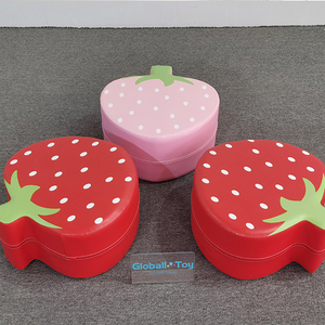 pink strawberry soft play cushion seat