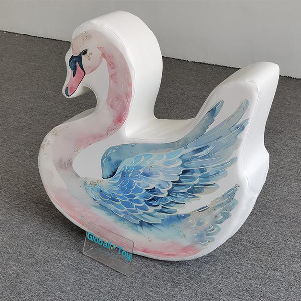 Modern Indoor White Soft Play Slide for Kids