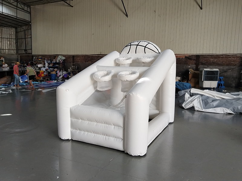 white-inflatable-basketball-toss-game-four-hoops-front-left-angle