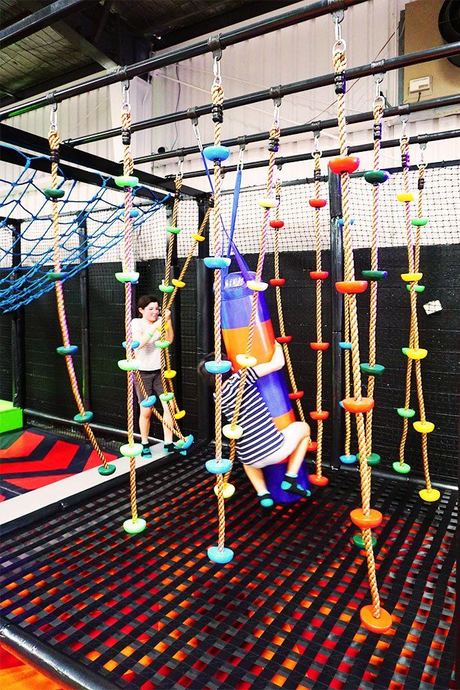 Indoor Rope Climbing Course for Kids Adventure Playground & Obstacle Park