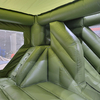 army-green-bounce-house-castle-interior-slide-support