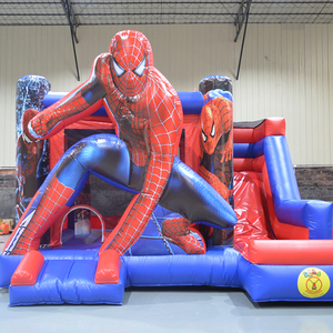 Superhero-inflatable-combo-bounce-house-with-slide-wholesale-distributeur
