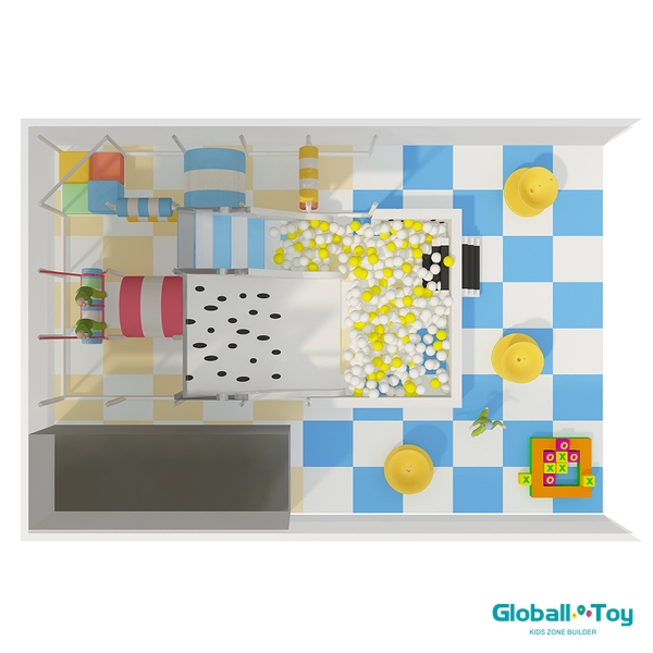 الشركة المصنعة لهيكل لعب الأطفال الصغار التجاري مع خدمة OEM