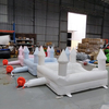 Soft play pastel inflatable castle pool for kids indoor events