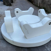 Carrousel de jeu doux à rotation intérieure pour les tout-petits en tout blanc