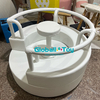 White soft roundabout playground equipment for indoor kids activity center