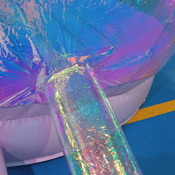 Holographic inflatable bubble house for soft play center