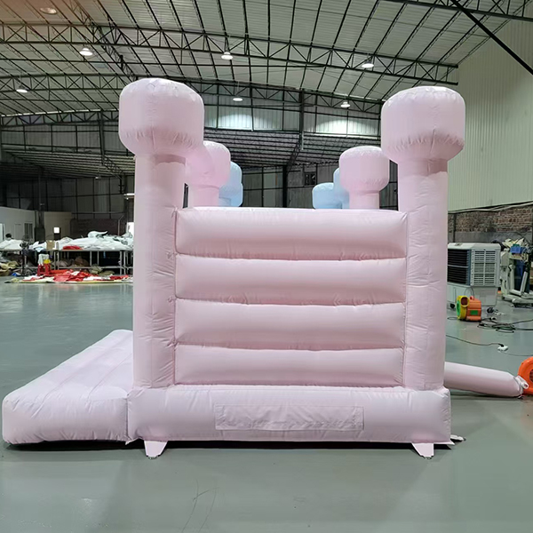 Soft Pink Bouncer House Castle Jump For Outdoor Commercial Rental Business