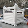 Large white square inflatable castle for garden play